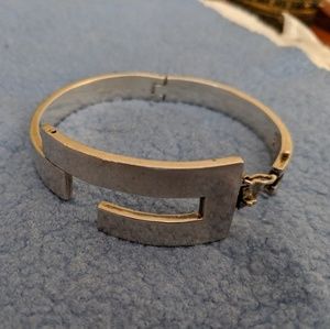 Chunky sterling silver bracelet